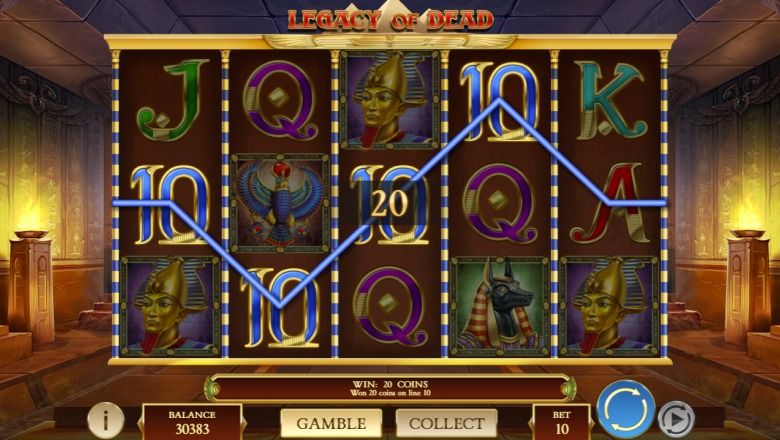 Legacy of Dead slot screenshot