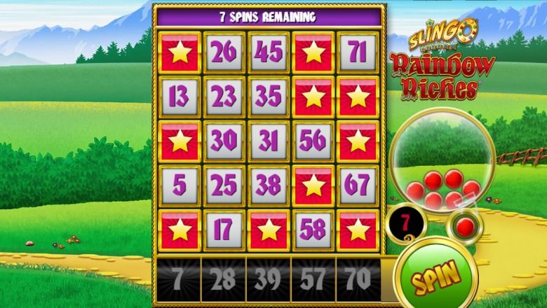 Slingo Rainbow Riches slot screenshot