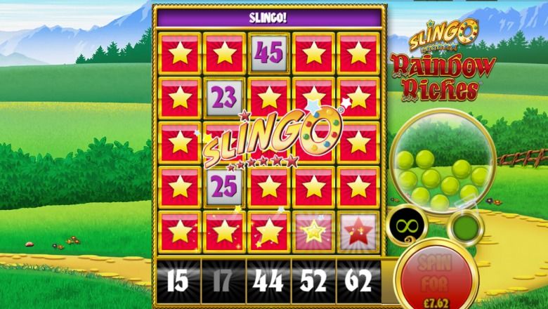 Slingo Rainbow Riches slot screenshot